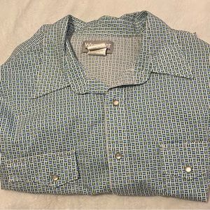 Wrangler Men’s 2x long sleeve button down like new